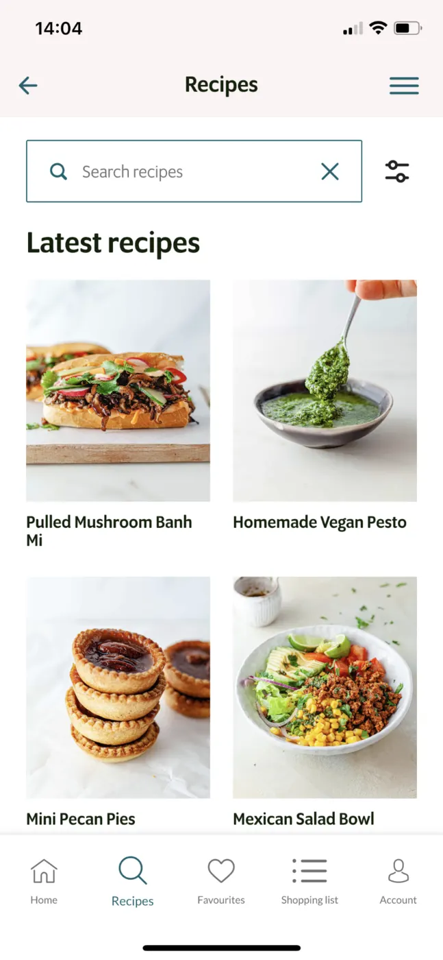 So Vegan screen 6